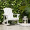 Outdoor Wooden Kid Adirondack Rocking Chair with High Back Slatted Seat